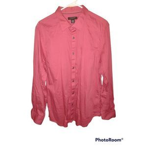 Structure Men's Pinkish/red Slim Fit Dress Shirt Size L